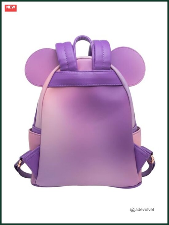 Faux Leather Disney Minnie Mouse Mini Backpack Quilted Vintage Style main image 5